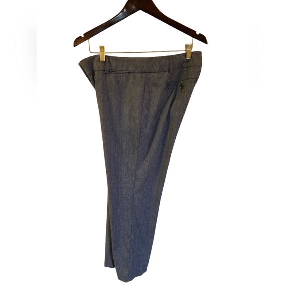 LOFT Petites Marisa Trouser Blue Linen Blend Pants Size 12P - Picture 2 of 15
